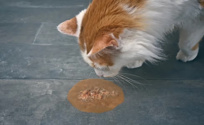 Por que meu gato está vomitando? Causas e quando se preocupar